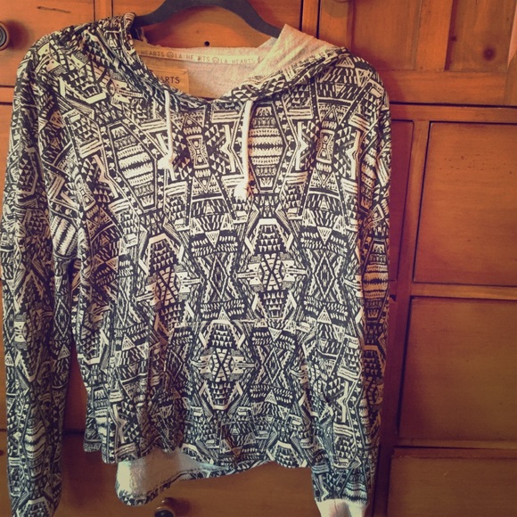A sweatshirt w/ a hoodie