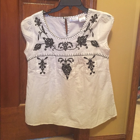 NWT Forbidden LA White blouse top
