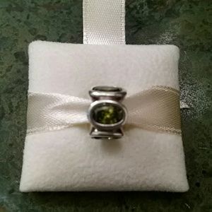 Pandora green oval lights charm