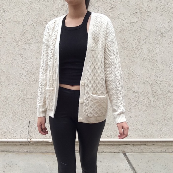 Topshop white/cream cardigan