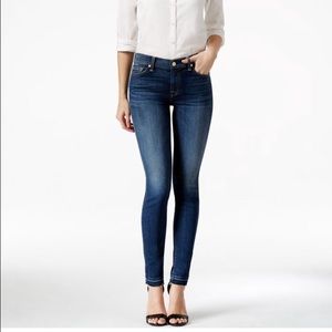 7 for all mankind skinny with released-hem jeans