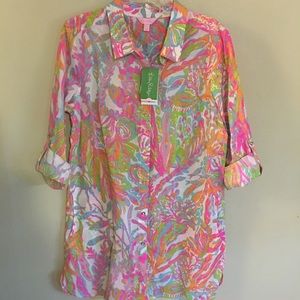 NWT Lilly Pulitzer Scuba to Cuba Tunic Large