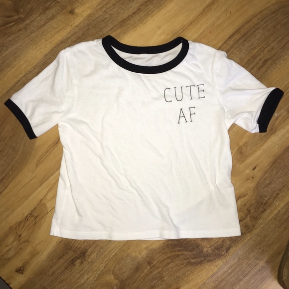 'Cute AF' tee