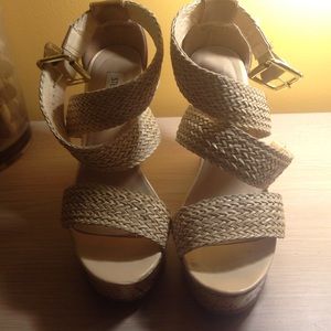 Steve Madden cork wedges