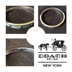 Coach Silver Bangle Bracelet