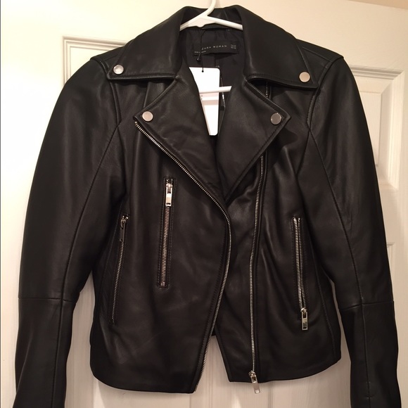 Zara Jackets & Blazers - Zara Woman's Leather Jacket S/S 2016