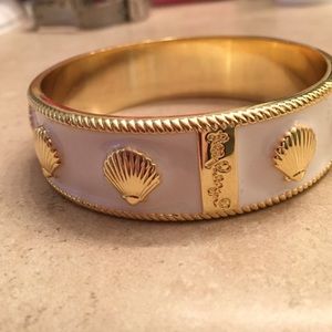 Lilly Pulitzer gold & white shell bracelet