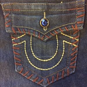NEW True Religion Jeans, Jeweled Dark Wash