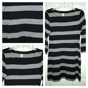 Old Navy Striped Cotton Shift Dress