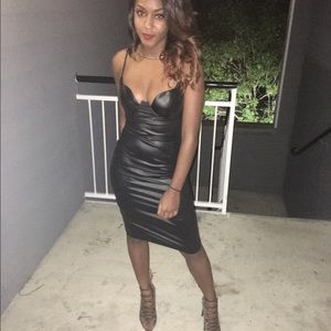 Black strapped dress