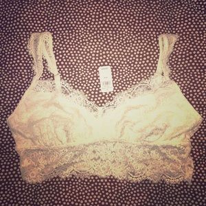 White/Ivory AE Bralette X-LARGE
