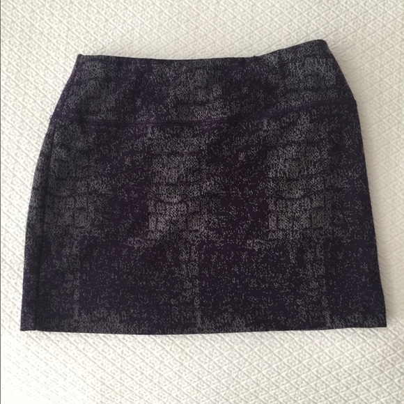 Purple, gray, and hints of black mini skirt