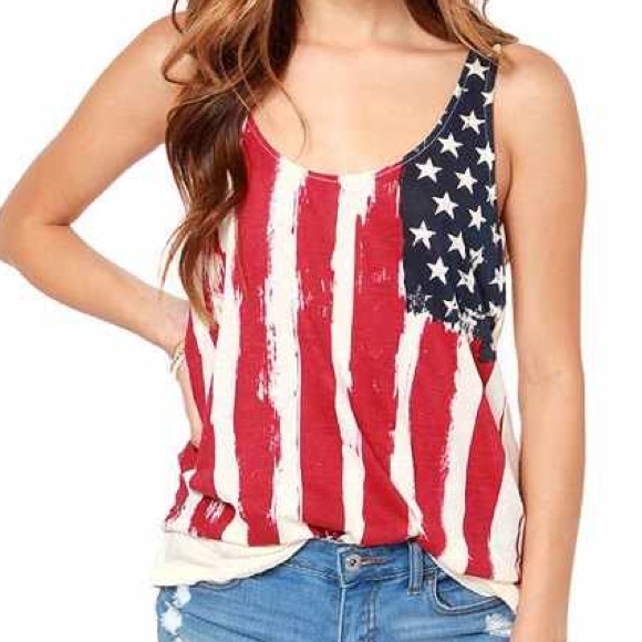 ✨SOLD✨American Flag~Tank top