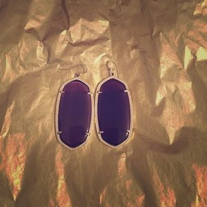 "Danielle" Kendra Scott earrings in purple jade