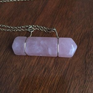 [reserved for @hxlleann] Pink & Gold Gem Necklace