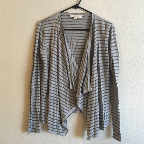 LOFT Sweaters - LOFT Striped Cardigan