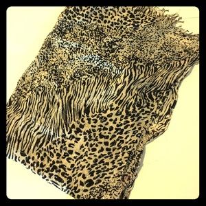 Animal print scarf