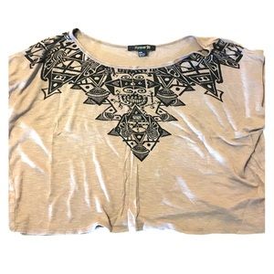 Tribal crop top