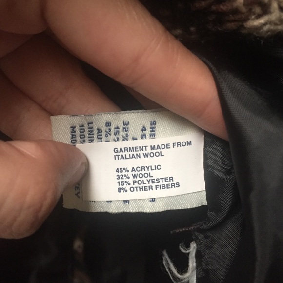 Old Navy brown houndstooth double-breasted coat - Picture 4 of 4