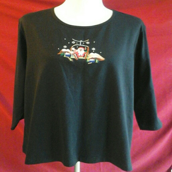 3/4 Black Sleeve Shirt