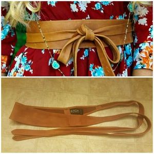 ADA wrap belt- cognac color