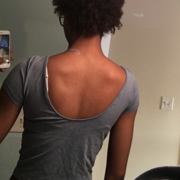 blue crop top - Picture 2 of 4