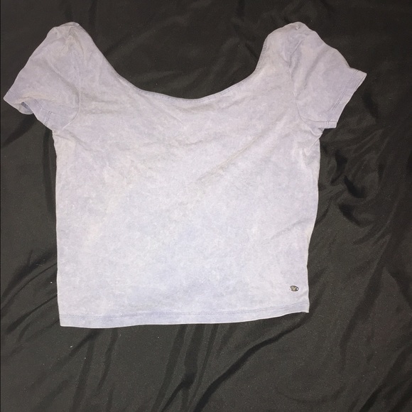 blue crop top - Picture 3 of 4