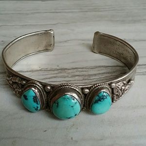 Turquoise cuff bracelet