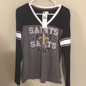 NWT Saints Football NFL long sleeve top