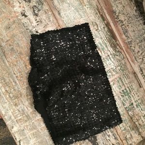 Black sequin Booty short