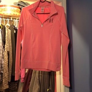 pink Victoria's Secret quarter zip