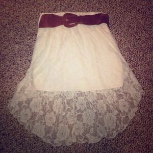 Rue 21 lace high low skirt