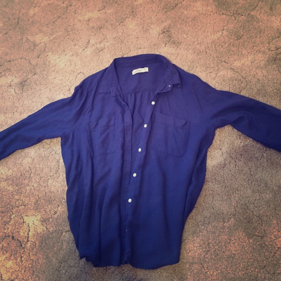 Hollister Dark Blue Button Up/ Cardigan -Size M