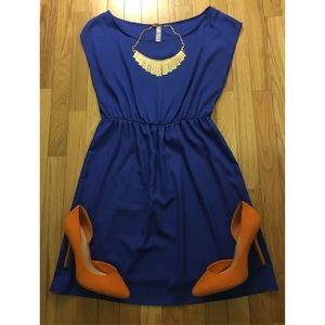 Blue chic dress