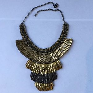Deepa Gurnani Cleopatra Feather Necklace