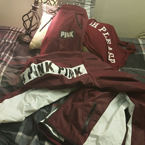 VS PINK COAT AND PANTS SET