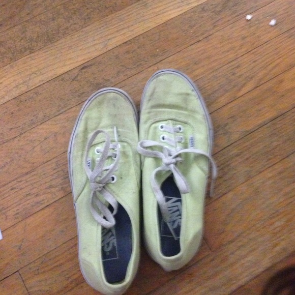 Greenish yellow vans