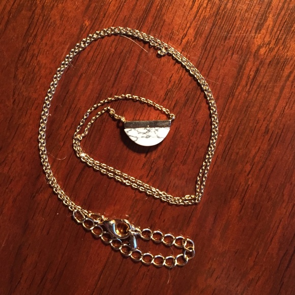 Marble and Gold simple necklace