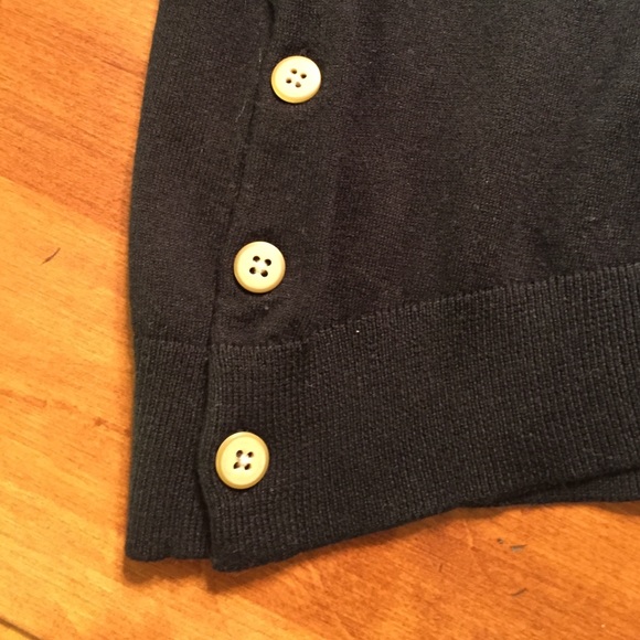 J. Jill black crewneck sweater with button detail! - Picture 3 of 4
