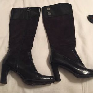 Tall black boots