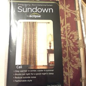 One thermal panel curtain