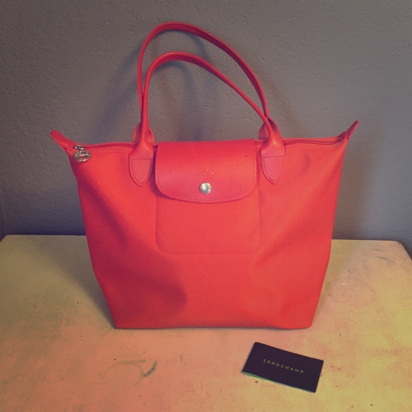 Orange Longchamp Small Le Pliage
