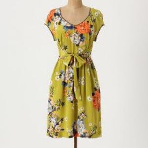 Anthropologie silk dress. Size 2