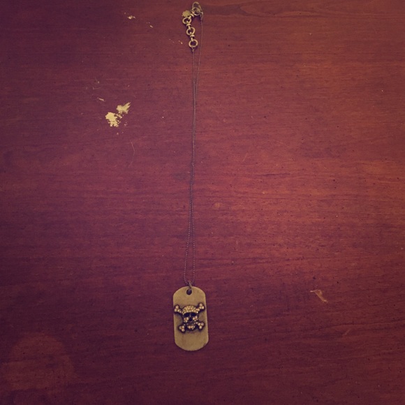 Lucky Brand Id Skull Tag