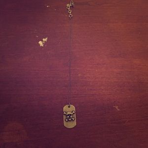 Lucky Brand Id Skull Tag