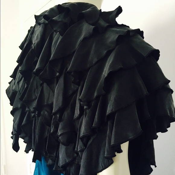 Opening Ceremony Cropped Ruffle Cape - Picture 3 of 4