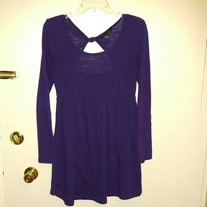 Purple sweater dress