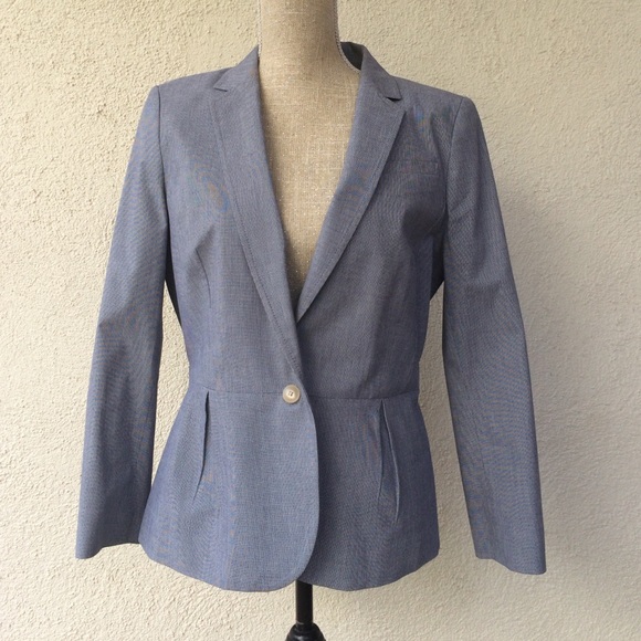 Navy Blue Pin Stripe Blazer