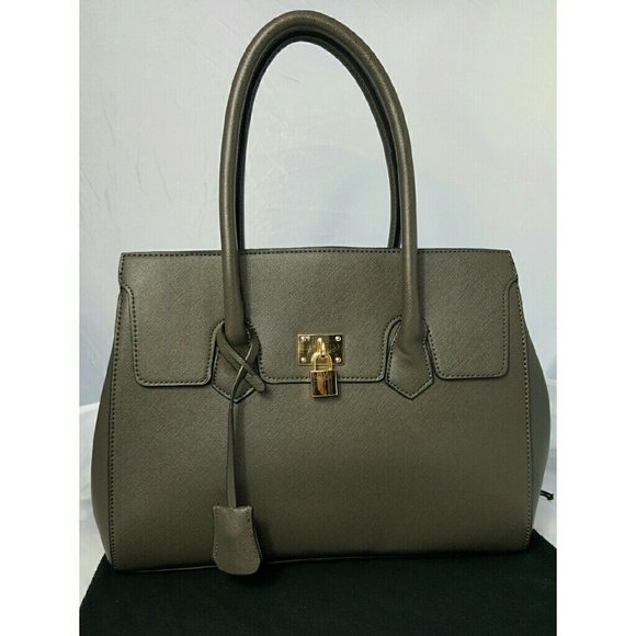 Padlock Fashion Bag Gray.