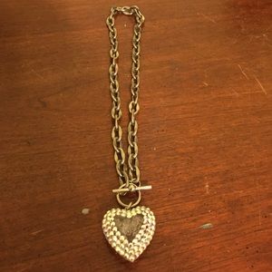 Sequence Bubble Heart Necklace